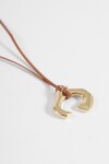 Collar cordón metal bull dorado