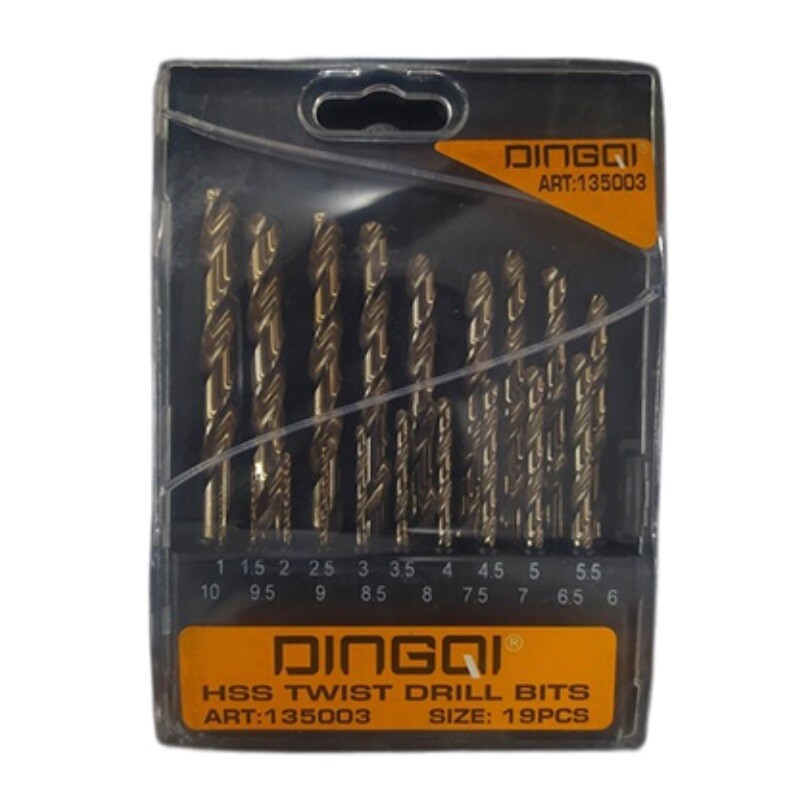 DINGQI JUEGO 19 PIEZAS MECHAS DE ACERO HSS 25 1.5-13MM Dingqi Juego 19 Piezas Mechas De Acero Hss 25 1.5-13mm