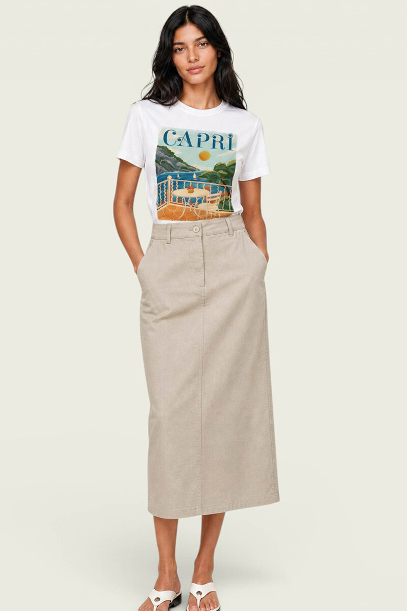 Remera Hering con estampas Azul