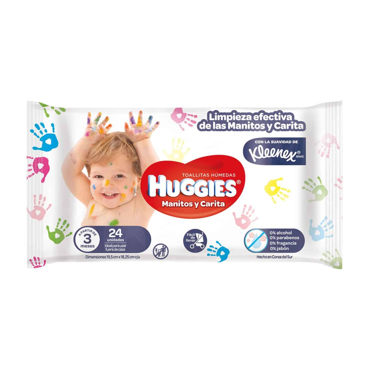 Toallitas Huggies Manitos Y Carita X 24 