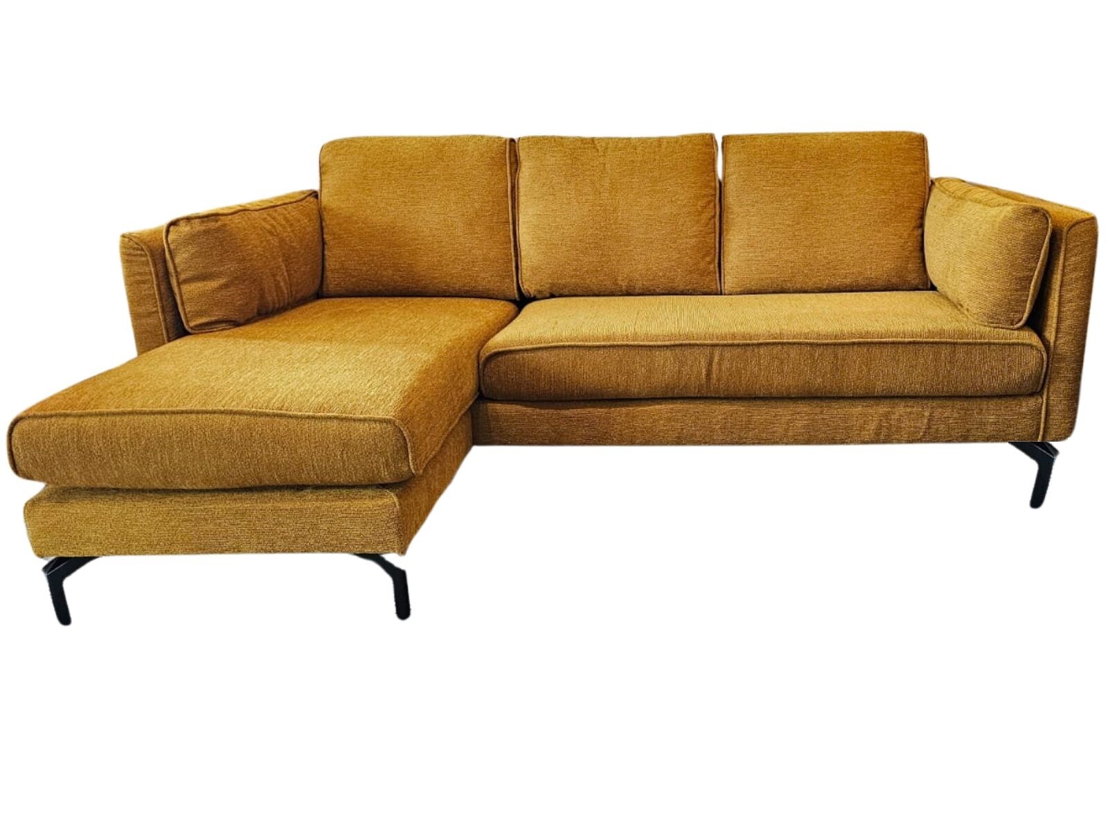 Sofa con Chaise Longue BANAK - Mostaza 