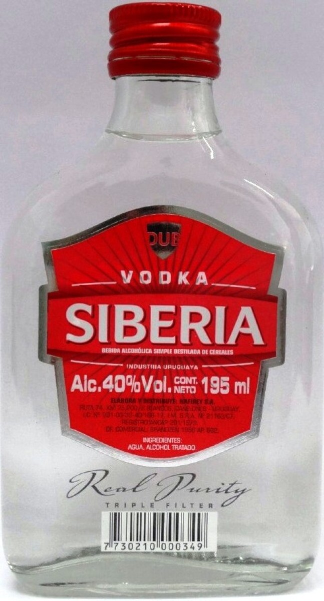 VODKA DE LA SIBERIA PETACA 200ML 