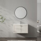 MOBILIARIO BAÑO MUEBLE CON BACHA DE LOZA MDF COLOR BEIGE GAMAS DE BEIGE