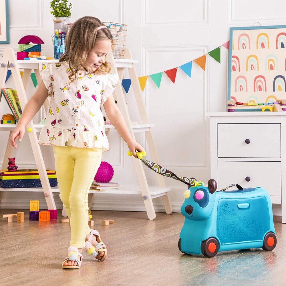valija 2 en 1 buggy b toys perrito azul