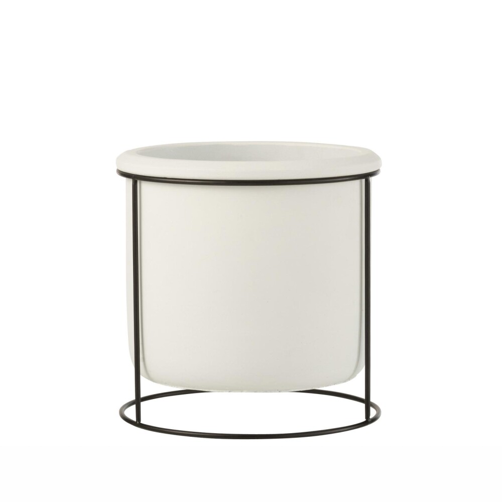 MACETA SMALL ARENA-Y-CEMENTO BLANCO COLGANTE