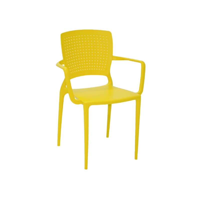 SILLA SAFIRA 58X51X84.5CM AMARILLO SILLA SAFIRA 58X51X84.5CM AMARILLO