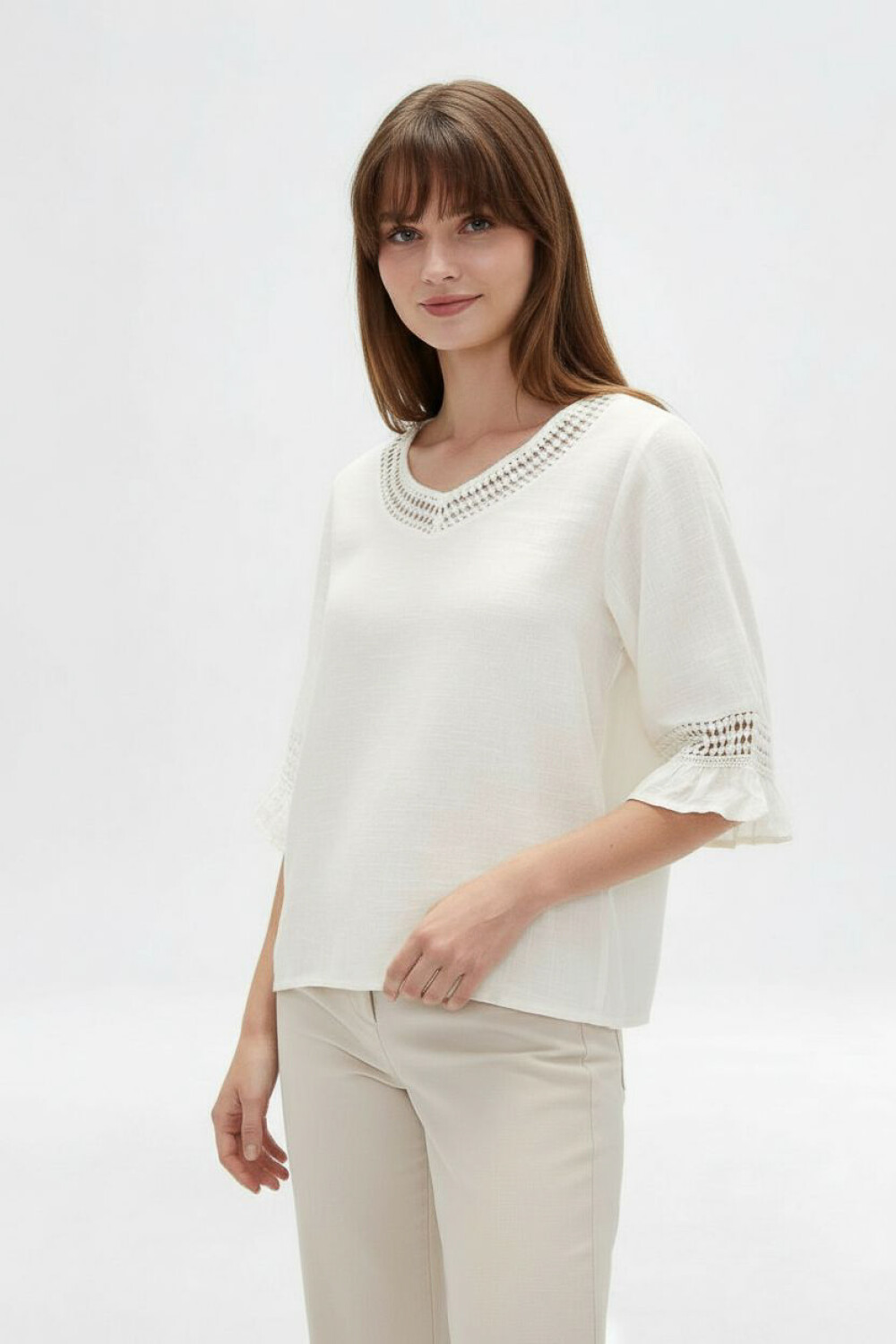 Blusa Surnia Marfil / Off White