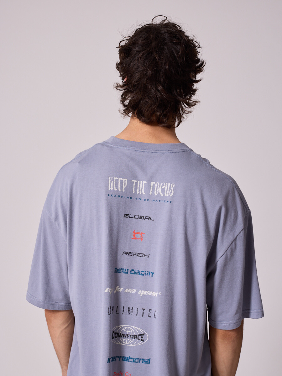 T-SHIRT RIFT DIXIE Gris Claro