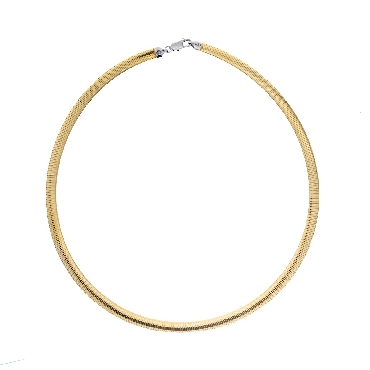 Gargantilla de plata 925 con baño de oro amarillo. 