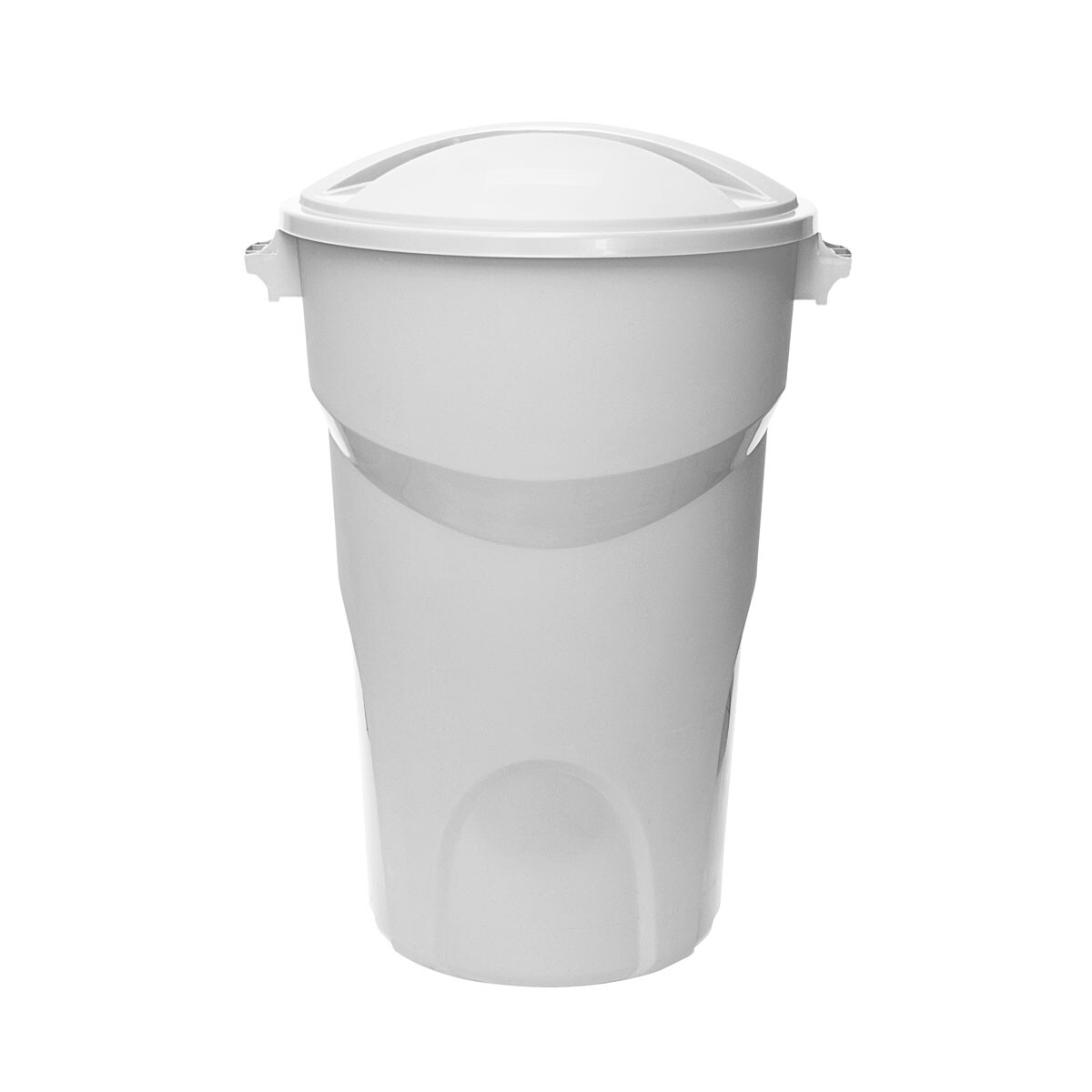 TARRO RESIDUOS CON TAPA 100 LT BLANCA 