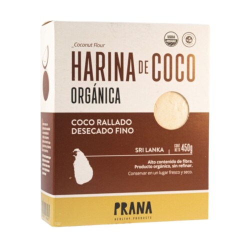 Harina de Coco Prana Orgánica 450 gr. Harina De Coco Prana 450g
