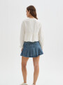 Falda Amet Azul Grisaceo