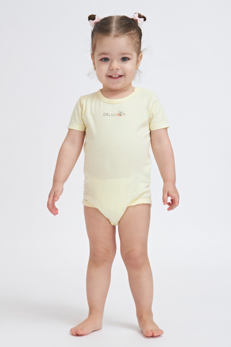 Body estampado - Estampado Deliciuos - Amarillo 