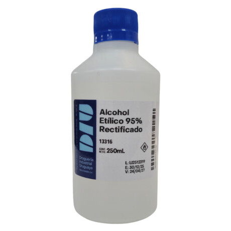 Alcohol Rectificado DIU 250ml Alcohol Rectificado DIU 250ml