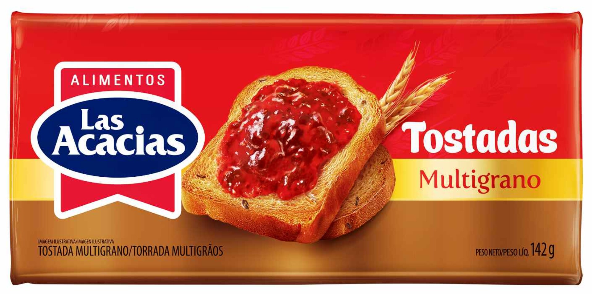 TOSTADA LAS ACACIAS 142G MULTIGRANO 