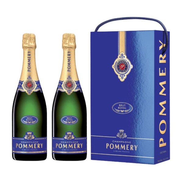 Pommery Brut Royal 2 Botellas Con Estuche Pommery Brut Royal 2 Botellas Con Estuche