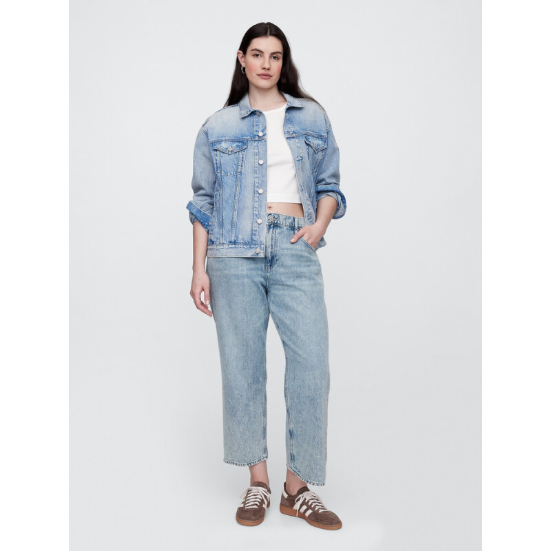 V-RELAXED STRAIGHT CROP LT PEYTON LIGHT WASH