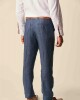 Pantalón Lino Corte Clásico Azul