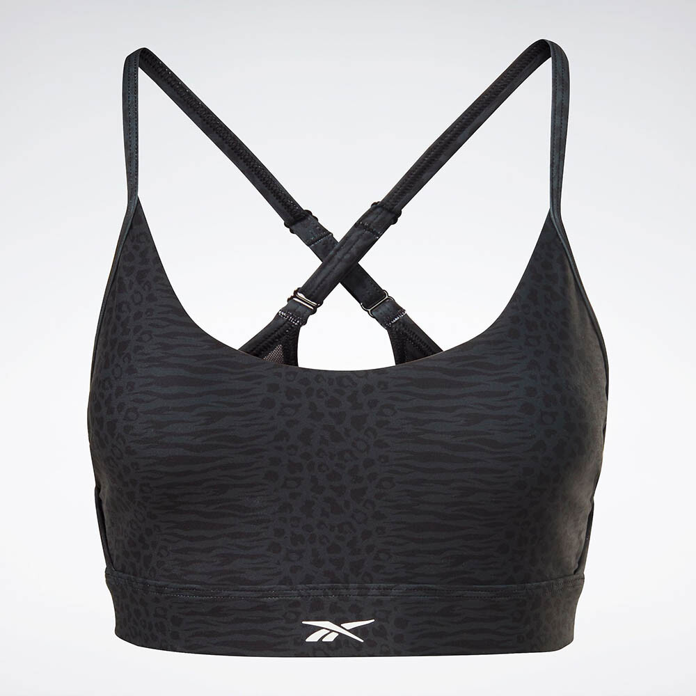 Lux Strappy Bra Aop Ms - Mujer Black