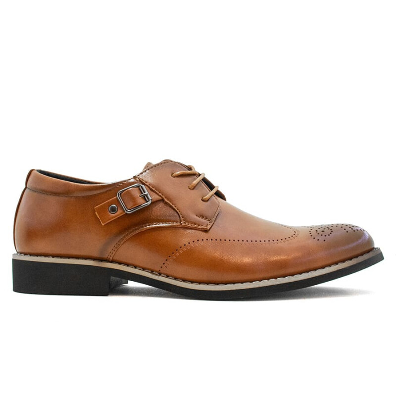Zapatos Starsax Acordonado de Hombre - FD04M Marron Claro
