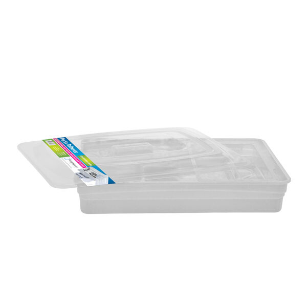 ORGANIZADORES DE CUBIERTOS CON TAPA 31X41.5X8.5CM BLANCO