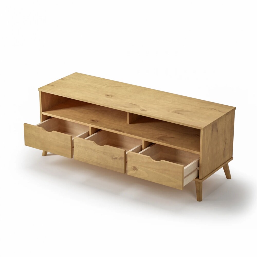 Rack 3 Cajones Madera - Linea Dublin Marrón