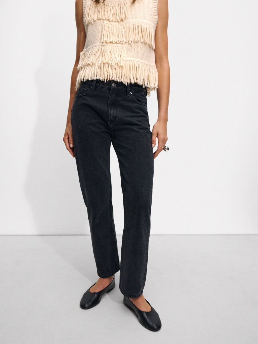 Pantalón Vaquero Recto negro