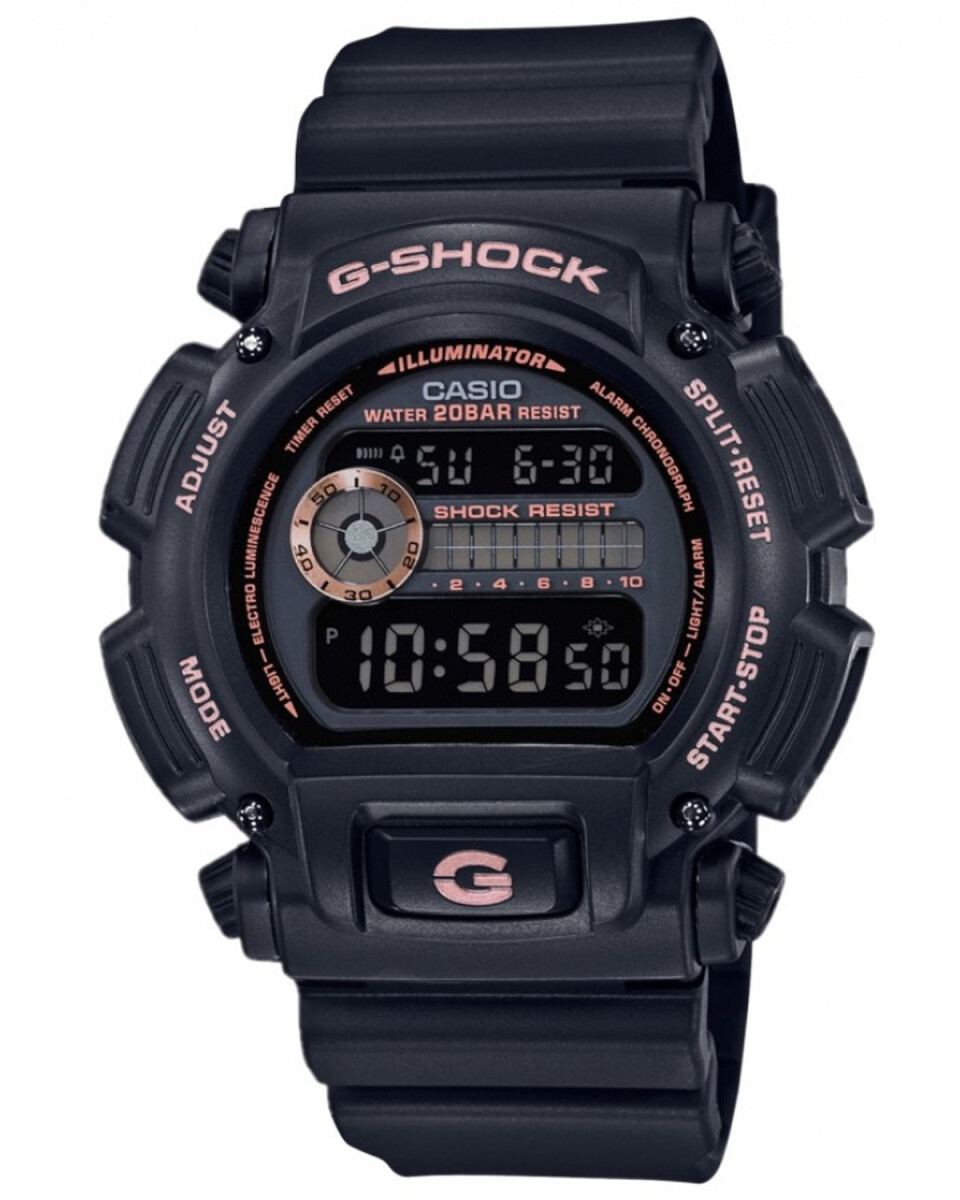 Reloj Digital Multifunción Casio G-Shock DW-9052GBX Super Resistente - Negro 