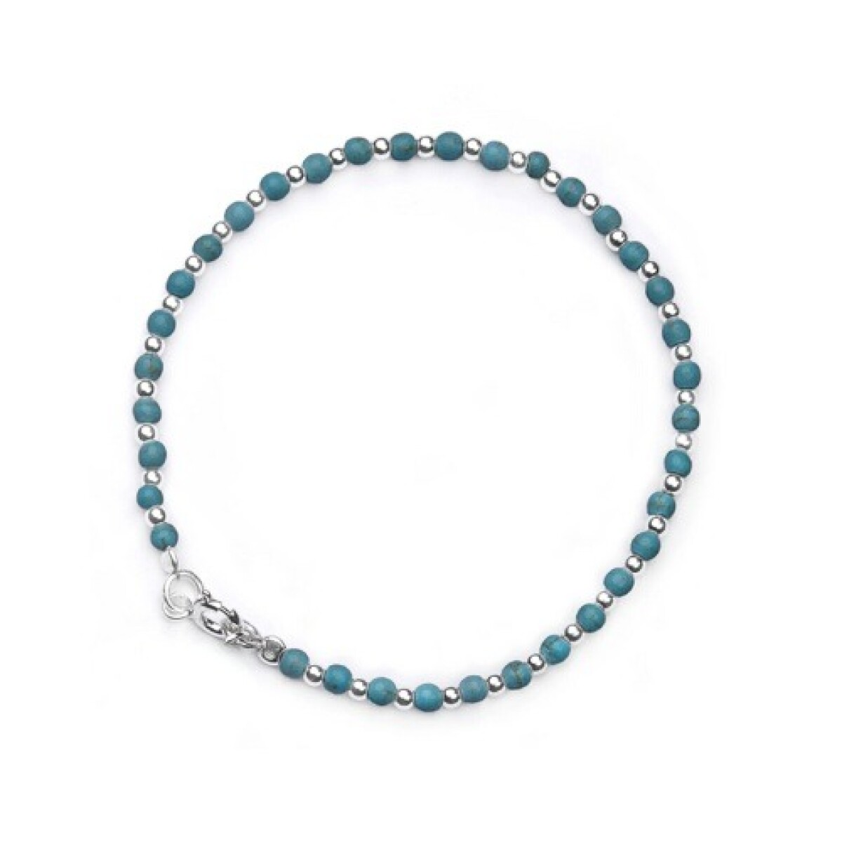 Pulsera Perlitas de Colores - Turquesa Oxidada 