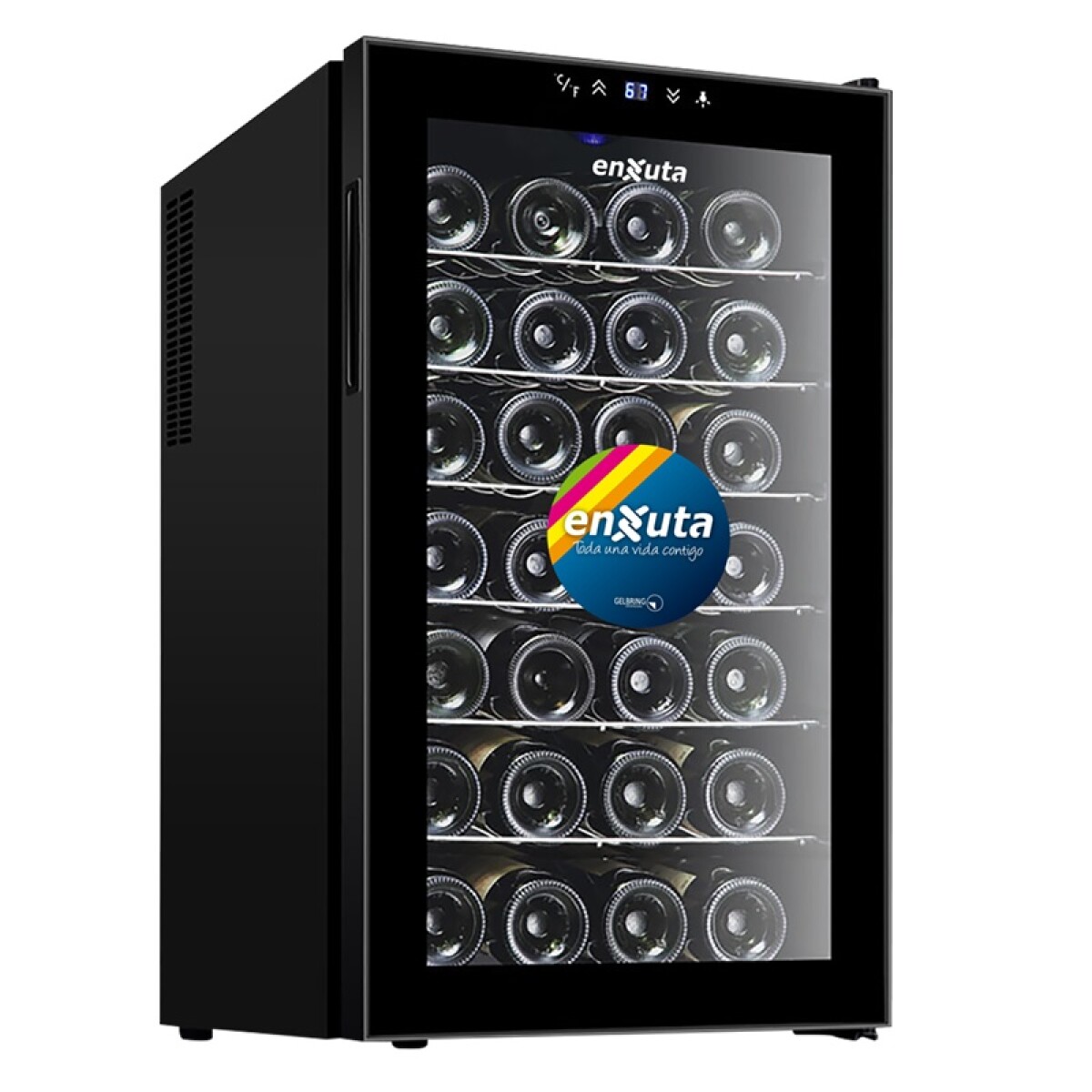 ENFRIADOR DE VINO REFRIGERADOR 28 BOTELLAS EVENX3328 ENXUTA 
