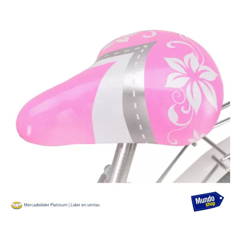 Bicicleta Playera Paseo Dama Rodado 26 + Bolso + Parrilla Rosa