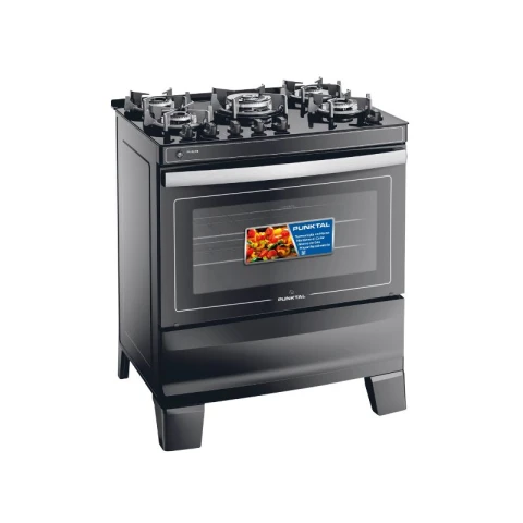 COCINA SUPERGAS PUNKTAL 5H AGILE GLASS GL5B Negro