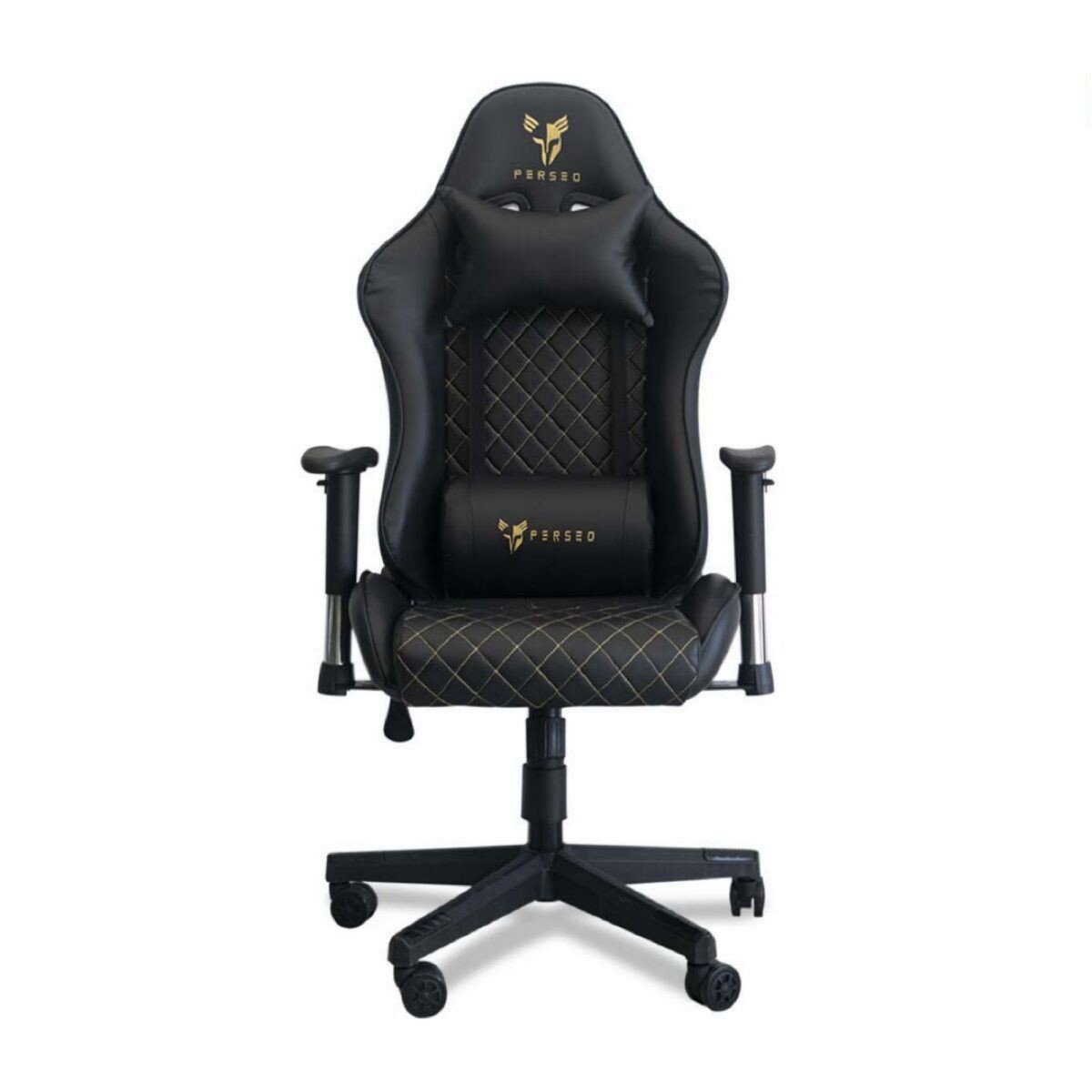 Silla Perseo Pegasus Negro / Dorado 