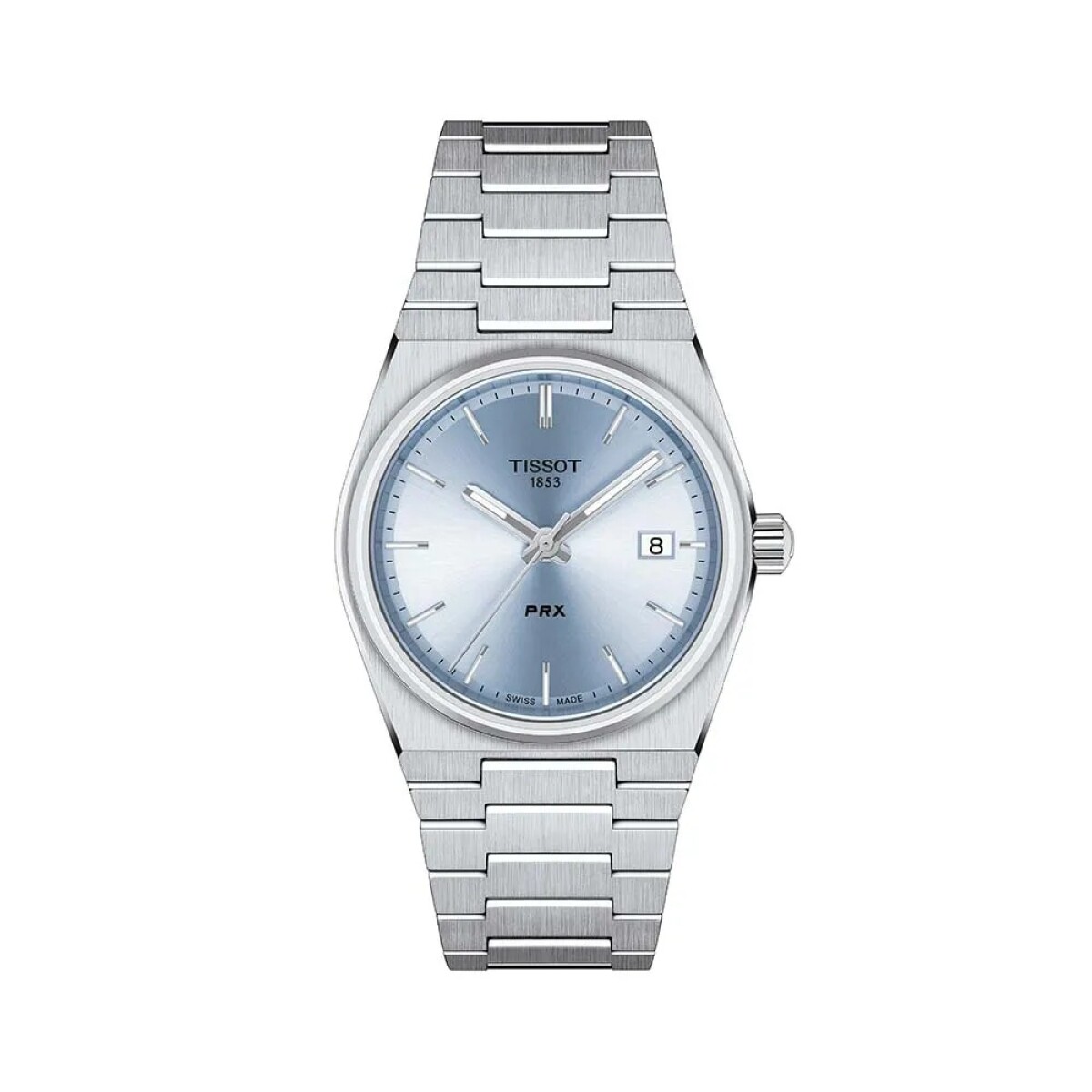 Reloj Tissot Prx 35mm T1372101135100 Correa Acero Esfera Celeste 