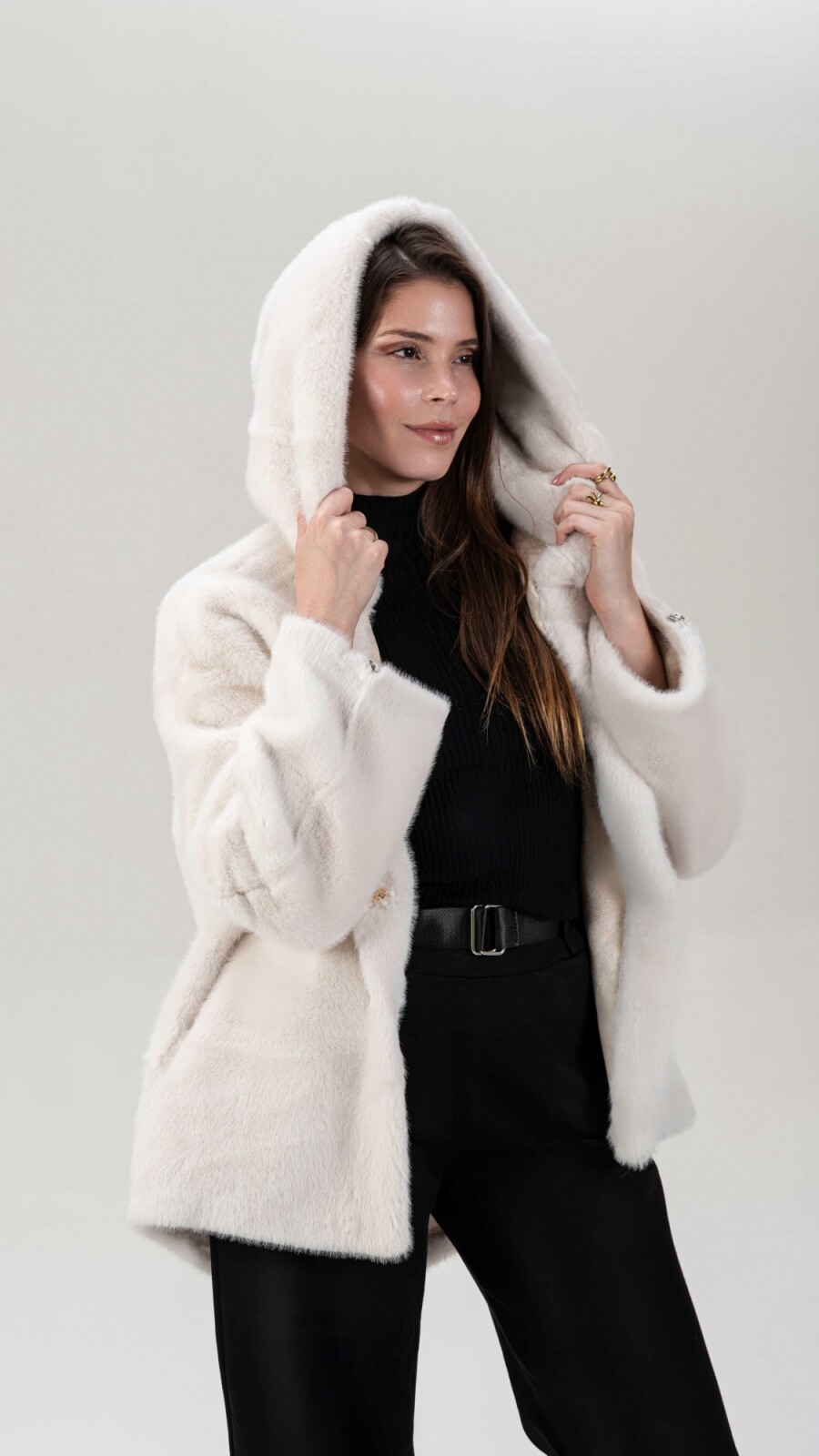 Campera Reversible Georgia Blanco