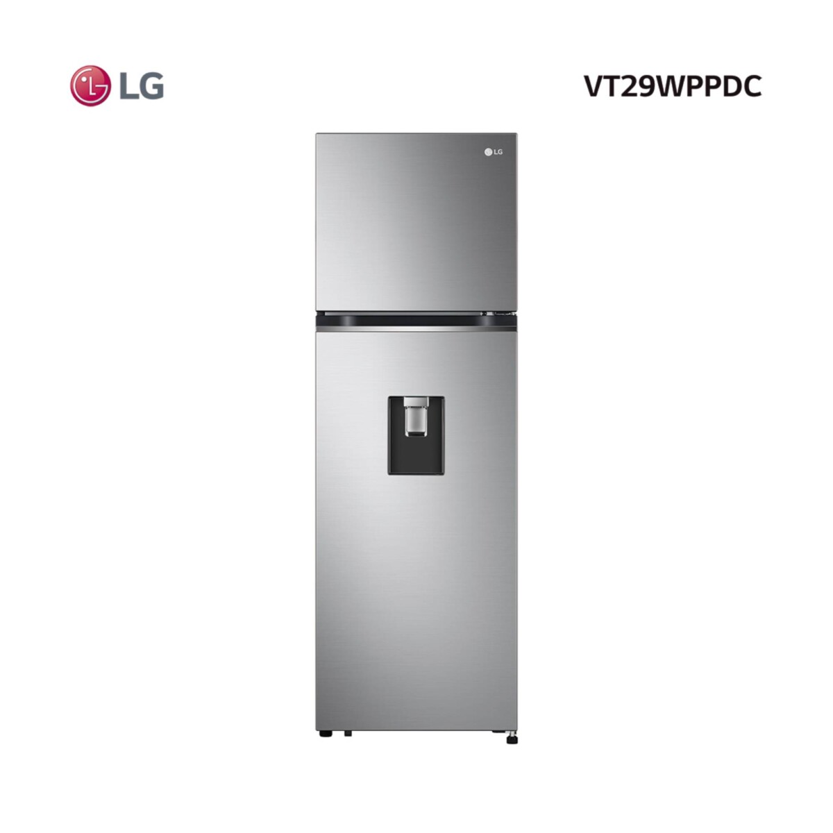 Heladera con Freezer LG 283 L Inverter Water Dispenser - Gris Inox 