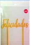 Topper felicidades dorado. Topper felicidades dorado.