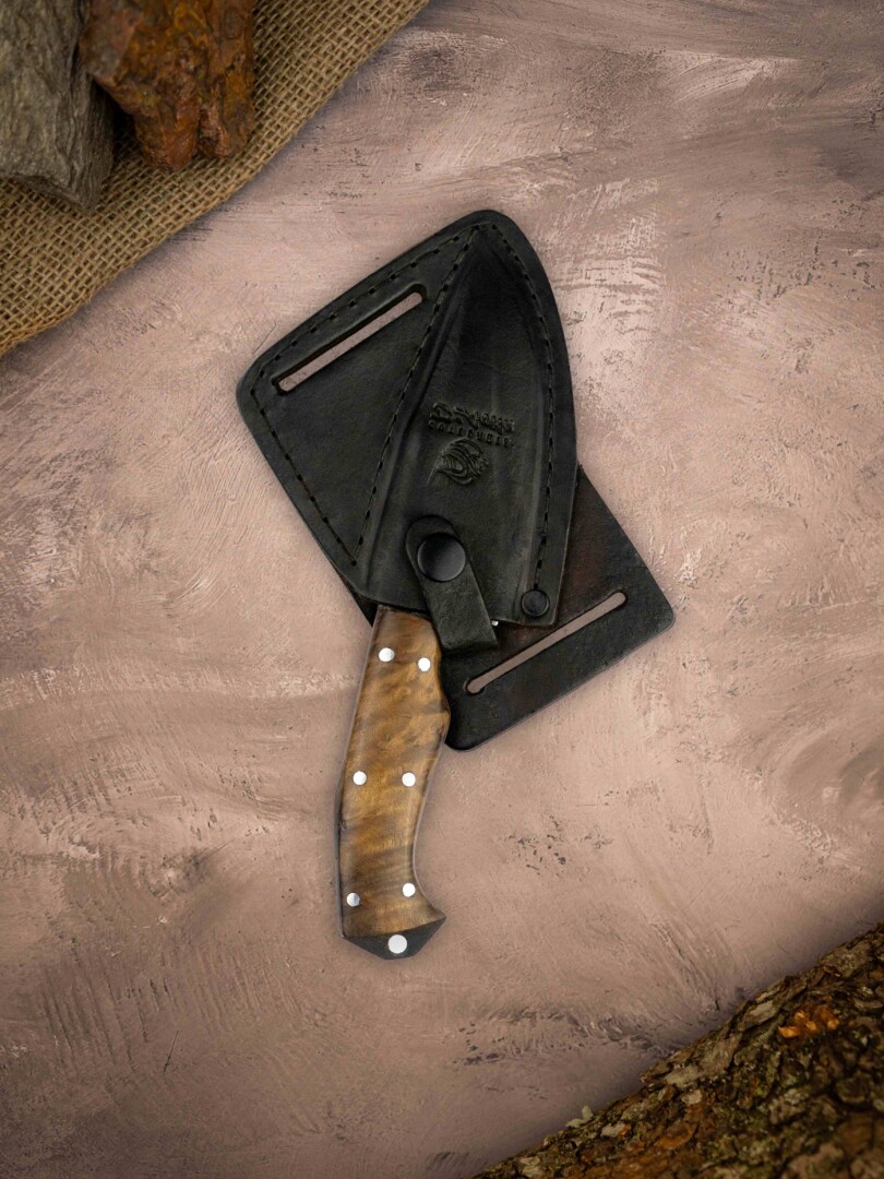 Cuchillo EDC Militar, Cabo madera Cuchillo EDC Militar, Cabo madera