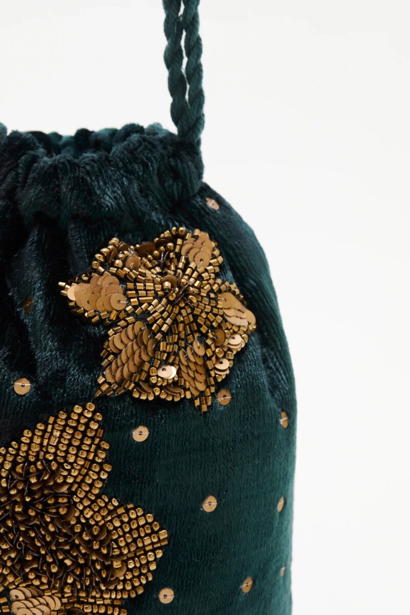 Cartera Naga Flower Verde