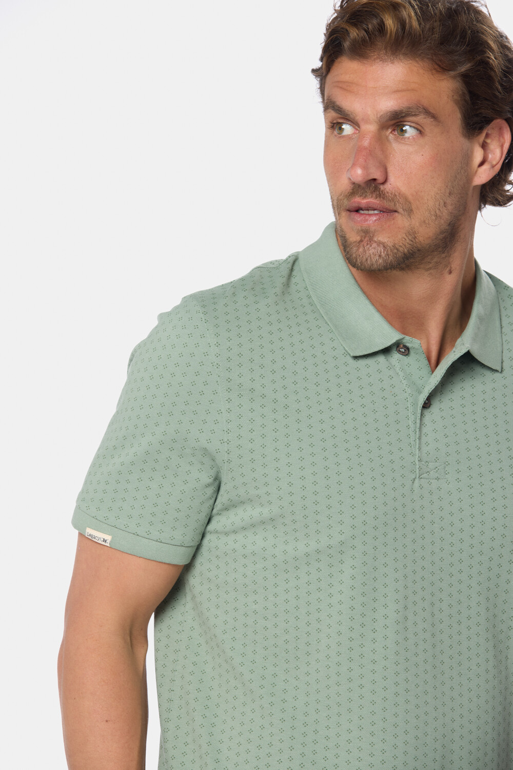REMERA POLO ESTAMPADA Verde