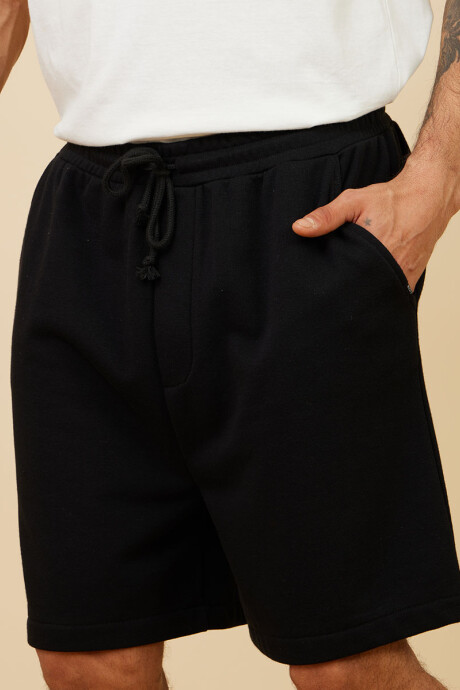 BERMUDA FELPA MATRIN RUSTY Negro