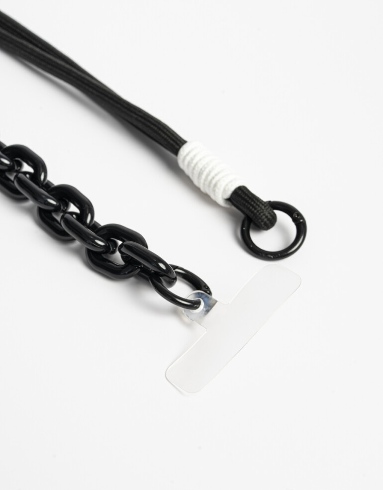 Llavero Cordón Llavero De Soga Maxi. - Negro