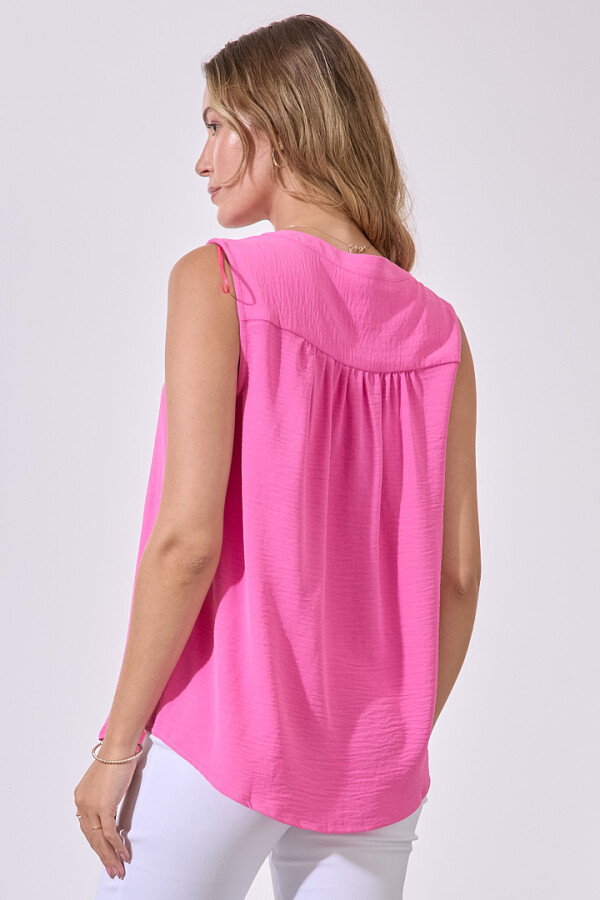 Blusa Escote V FUCSIA