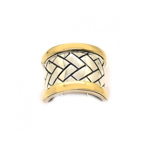 Anillo en Oro y Plata 925 Anillo en Oro y Plata 925