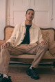 HEAVY LINEN JACKET Cream