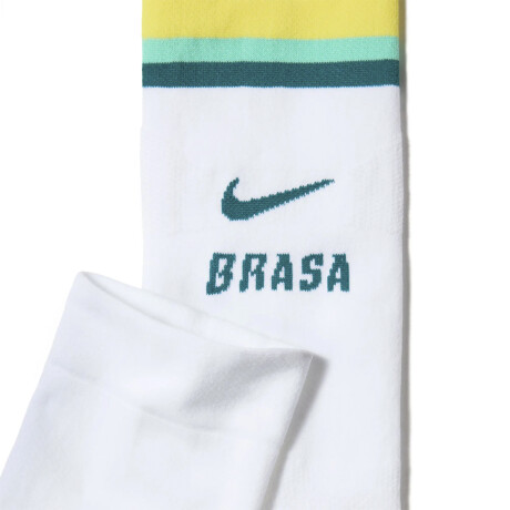 Medias Nike Brasil VaporFast White