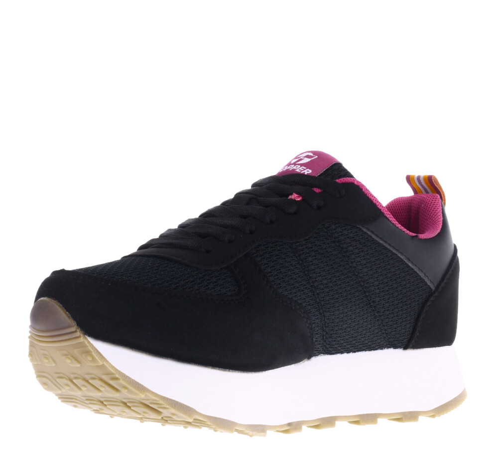 T.350 Wedge Negro/Fucsia/Naranja