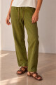 PANTALON LINO NET VERDE