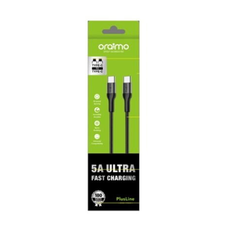 CABLE ORAIMO PLUS LINE TIPO C A TIPO C 5A 3 MTS Cable Oraimo Plus Line Tipo C A Tipo C 5a 3 Mts