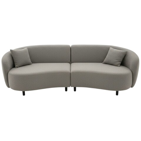 SOFA 4 PUESTOS 2PZS CURVED - GRIS 402244 (CD) DISC Unica